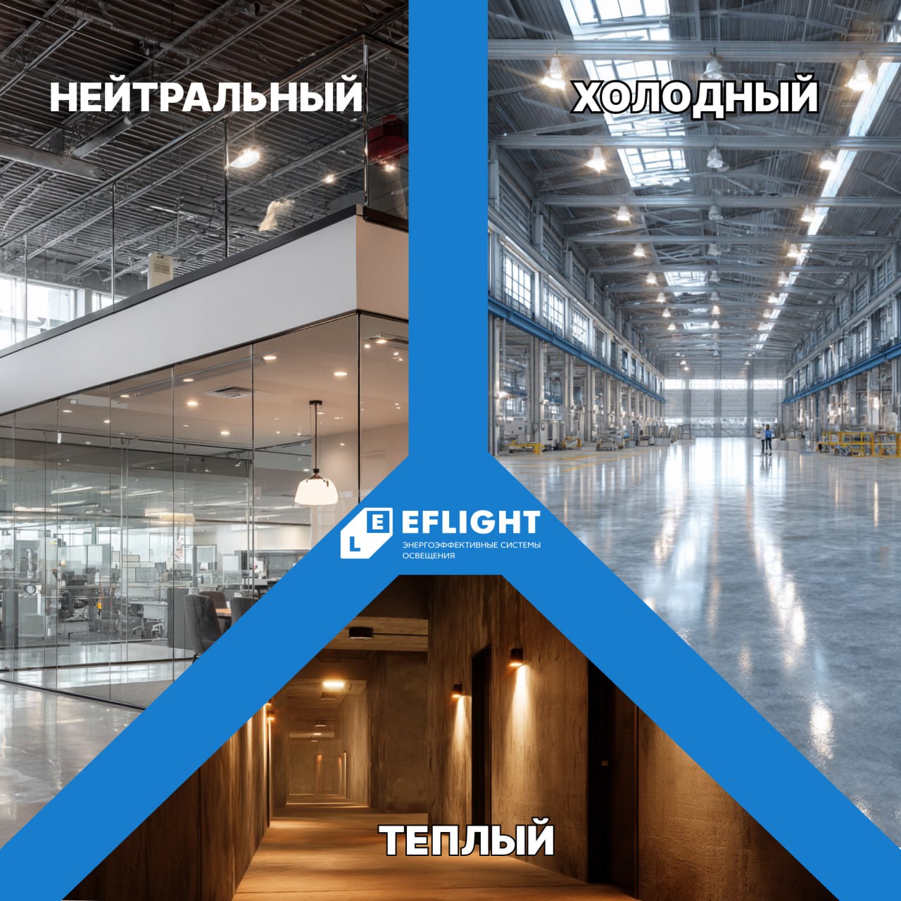 Теплый, холодный или нейтральный свет? Выбираем светильники для цеха и склада с умом